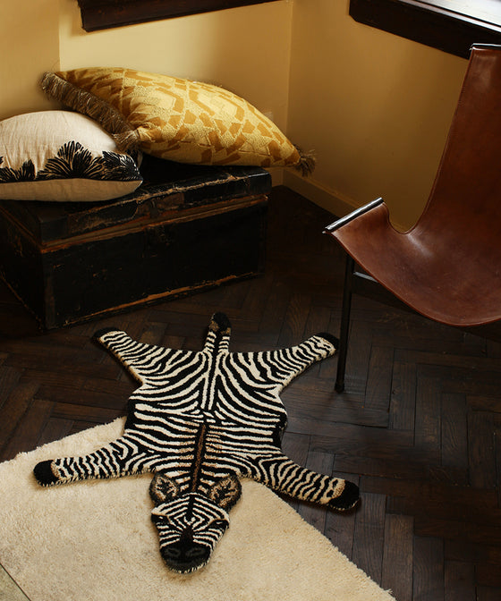 Stripey Zebra Rug Small