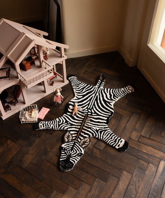Stripey Zebra Rug Small