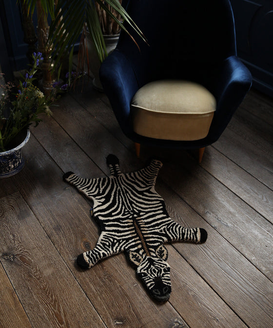 Stripey Zebra Rug Small